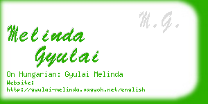 melinda gyulai business card